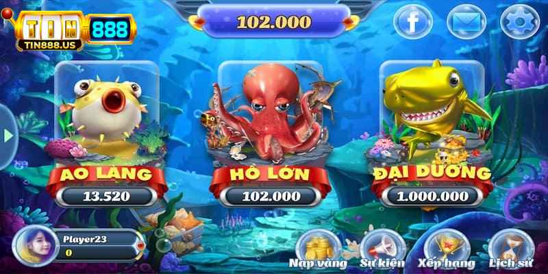 Phòng chơi trong game bắn cá thần tài cần nắm rõ